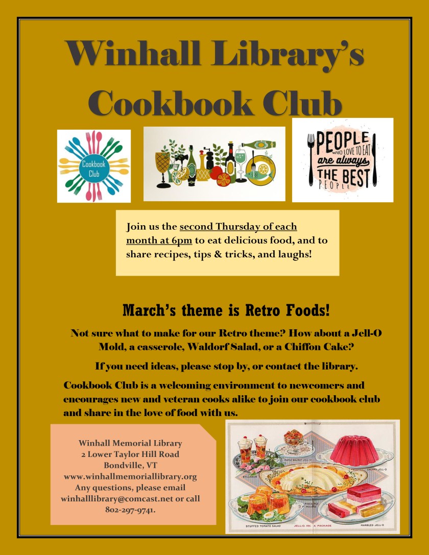 Cookbook Club Mar-18