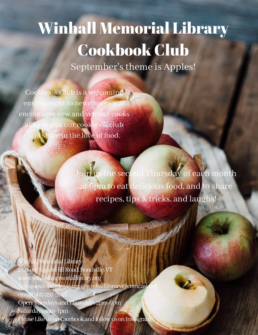 Winhall Memorial Library Cookbook Club Aug 18.jpg